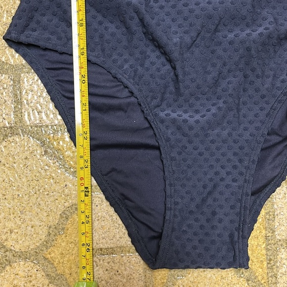 New Cupshe one piece, navy polkadot swimsuit - Picture 6 of 16